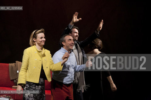 IL DIO DELLA CARNEFICINA.di Yasmina Reza.traduzione Alessandra Serra.con Anna Bonaiuto, Alessio Boni, Michela Cescon,  Silvio Orlando..regia Roberto Andò.scene, costumi e luci Gianni Carluccio ©Marco Nirmal Caselli/Rosebud2