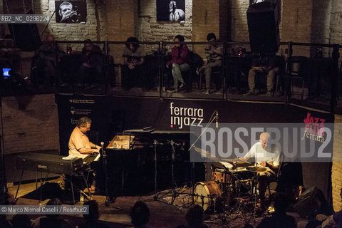 Uri Caine, pianoforte e Fender Rhodes; .Han Bennink, batteria Jazz Club Ferrara 3 novembre 2014 In collaborazione con Bologna Jazz Festival.SONIC BOOM ©Marco Nirmal Caselli/Rosebud2