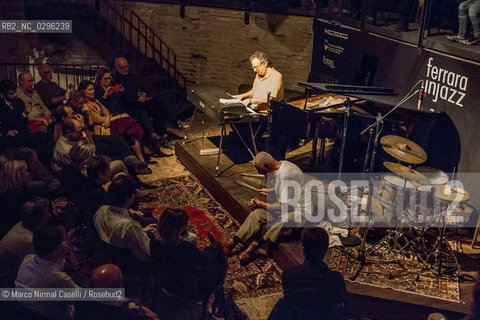 Uri Caine, pianoforte e Fender Rhodes; .Han Bennink, batteria Jazz Club Ferrara 3 novembre 2014 In collaborazione con Bologna Jazz Festival.SONIC BOOM ©Marco Nirmal Caselli/Rosebud2