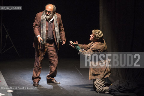 Teatro Comunale di Ferrara  stagione 2014/15 Prosa 6 novembre 2014  IL VISITATORE di Éric-Emmanuel Schmitt.con Alessandro Haber e Alessio Boni.e con Nicoletta Robello Bracciforti, Alessandro Tedeschi.regia Valerio Binasco.musiche Arturo Annecchino .scene Carlo De Marino .costumi Sandra Cardini.produzione Goldenart ©Marco Nirmal Caselli/Rosebud2