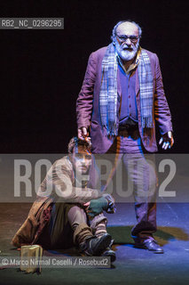 Teatro Comunale di Ferrara  stagione 2014/15 Prosa 6 novembre 2014  IL VISITATORE di Éric-Emmanuel Schmitt.con Alessandro Haber e Alessio Boni.e con Nicoletta Robello Bracciforti, Alessandro Tedeschi.regia Valerio Binasco.musiche Arturo Annecchino .scene Carlo De Marino .costumi Sandra Cardini.produzione Goldenart ©Marco Nirmal Caselli/Rosebud2