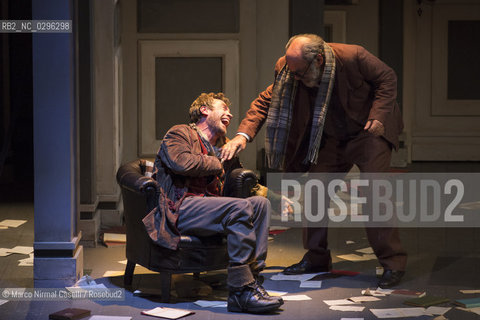 Teatro Comunale di Ferrara  stagione 2014/15 Prosa 6 novembre 2014  IL VISITATORE di Éric-Emmanuel Schmitt.con Alessandro Haber e Alessio Boni.e con Nicoletta Robello Bracciforti, Alessandro Tedeschi.regia Valerio Binasco.musiche Arturo Annecchino .scene Carlo De Marino .costumi Sandra Cardini.produzione Goldenart ©Marco Nirmal Caselli/Rosebud2