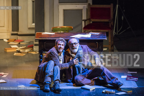 Teatro Comunale di Ferrara  stagione 2014/15 Prosa 6 novembre 2014  IL VISITATORE di Éric-Emmanuel Schmitt.con Alessandro Haber e Alessio Boni.e con Nicoletta Robello Bracciforti, Alessandro Tedeschi.regia Valerio Binasco.musiche Arturo Annecchino .scene Carlo De Marino .costumi Sandra Cardini.produzione Goldenart ©Marco Nirmal Caselli/Rosebud2