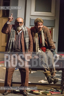 Teatro Comunale di Ferrara  stagione 2014/15 Prosa 6 novembre 2014  IL VISITATORE di Éric-Emmanuel Schmitt.con Alessandro Haber e Alessio Boni.e con Nicoletta Robello Bracciforti, Alessandro Tedeschi.regia Valerio Binasco.musiche Arturo Annecchino .scene Carlo De Marino .costumi Sandra Cardini.produzione Goldenart ©Marco Nirmal Caselli/Rosebud2