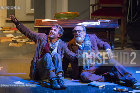 Teatro Comunale di Ferrara  stagione 2014/15 Prosa 6 novembre 2014  IL VISITATORE di Éric-Emmanuel Schmitt.con Alessandro Haber e Alessio Boni.e con Nicoletta Robello Bracciforti, Alessandro Tedeschi.regia Valerio Binasco.musiche Arturo Annecchino .scene Carlo De Marino .costumi Sandra Cardini.produzione Goldenart ©Marco Nirmal Caselli/Rosebud2