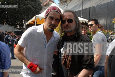 01 May 2009, Rome piazza S. Giovanni: CESARE BASILE with ROBERTO ANGELINI ( MAY FIRST FESTIVAL ). ©Marcello DAndrea/Rosebud2