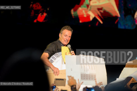 23 May 2013, Naples plebiscitos square: BRUCE SPRINGSTEEN and the ESTREET BAND IN CONCERT. ©Marcello DAndrea/Rosebud2