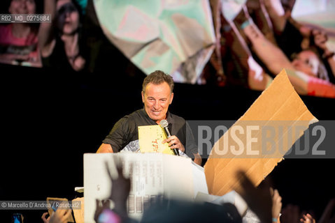 23 May 2013, Naples plebiscitos square: BRUCE SPRINGSTEEN and the ESTREET BAND IN CONCERT. ©Marcello DAndrea/Rosebud2