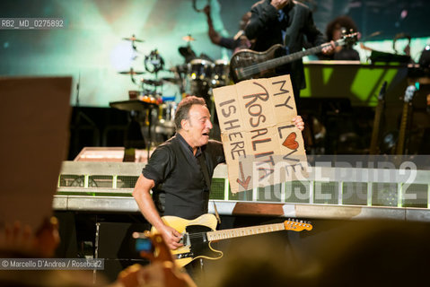 23 May 2013, Naples plebiscitos square: BRUCE SPRINGSTEEN and the ESTREET BAND IN CONCERT. ©Marcello DAndrea/Rosebud2