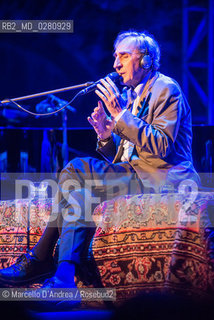 07 sep 2013, Casertavecchia (CE): Franco Battiato in concert. ©Marcello DAndrea/Rosebud2