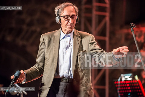 07 sep 2013, Casertavecchia (CE): Franco Battiato in concert. ©Marcello DAndrea/Rosebud2