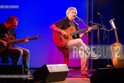 14 sep 2013, Piedimonte Matese ( Ce ): Eugenio Bennato and Ezio Lambiase in concert. ©Marcello DAndrea/Rosebud2