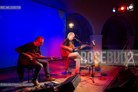 14 sep 2013, Piedimonte Matese ( Ce ): Eugenio Bennato and Ezio Lambiase in concert. ©Marcello DAndrea/Rosebud2