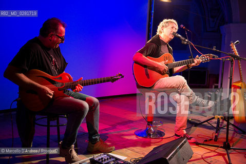 14 sep 2013, Piedimonte Matese ( Ce ): Eugenio Bennato and Ezio Lambiase in concert. ©Marcello DAndrea/Rosebud2