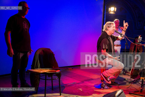 14 sep 2013, Piedimonte Matese ( Ce ): Eugenio Bennato and Ezio Lambiase in concert. ©Marcello DAndrea/Rosebud2