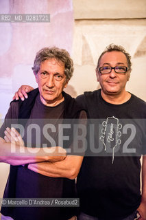 14 sep 2013, Piedimonte Matese ( Ce ): Eugenio Bennato and Ezio Lambiase (portrait). ©Marcello DAndrea/Rosebud2