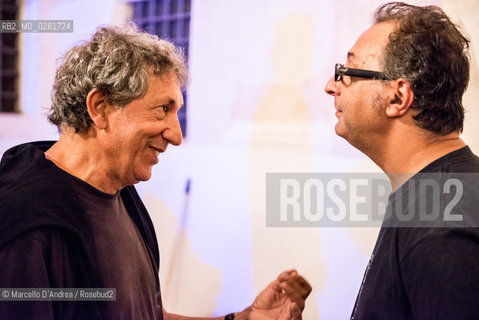 14 sep 2013, Piedimonte Matese ( Ce ): Eugenio Bennato and Ezio Lambiase (portrait). ©Marcello DAndrea/Rosebud2