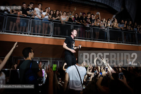 17jun2017, Rome, auditorium: Dan Smith, Bastille in concert. Copyright Marcello DAndrea ©Marcello DAndrea/Rosebud2