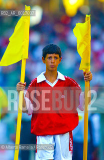 in the reportage you can see what youll never see on television.  A trip inside the secrets of the professional world of soccer where  actors are not only the players. 2000-2008.in the picture: boy steward in bari s nicola stadium ©Alberto Ramella/Rosebud2