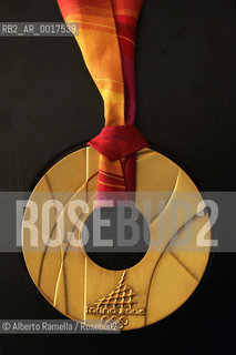 the olympi medal s of the Torino 2006 winter olympic games - the gold medal ©Alberto Ramella/Rosebud2