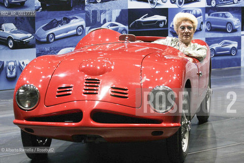 geneva motor expo 2007 - Salone di Ginevra 2007, Lilli Bertone with old bertone cabrio ©Alberto Ramella/Rosebud2