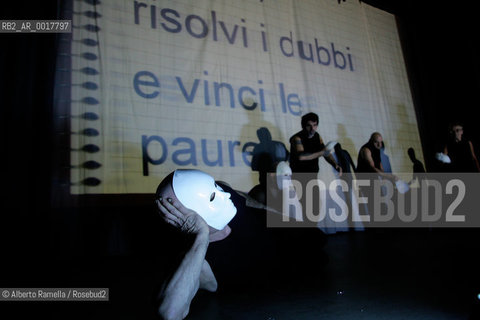 the theatre group contromano from  cottolengo, Torino, iTALY, formed by handicapped actors, deaf, mute, blind and with mental diseases ©Alberto Ramella/Rosebud2