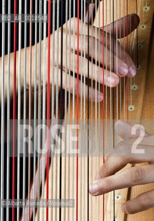 close - up stock photo of player hands and fingers playing an harp ©Alberto Ramella/Rosebud2