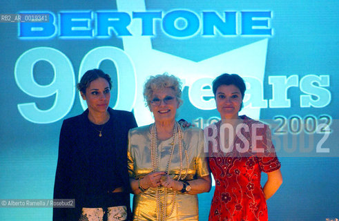 MARIE JEANNE, LILLI E BARBARA BERTONE..90¡ ANNIVERSARIO BERTONE.. ©Alberto Ramella/Rosebud2