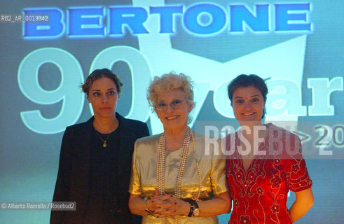 MAIE JEANNE, LILLI E BARBARA BERTONE..90¡ ANNIVERSARIO BERTONE.. ©Alberto Ramella/Rosebud2