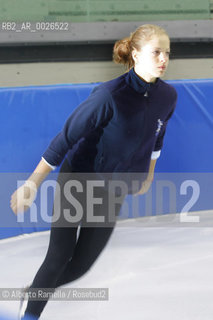 Carolina Kostner, italian champion of ice skating, during a training in Palavela (Torino), venue for torino 2006 winter olympic games. Ramella Alberto/GraziaNeri ©Alberto Ramella/Rosebud2