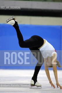 Carolina Kostner, italian champion of ice skating, during a training in Palavela (Torino), venue for torino 2006 winter olympic games. Ramella Alberto/GraziaNeri ©Alberto Ramella/Rosebud2