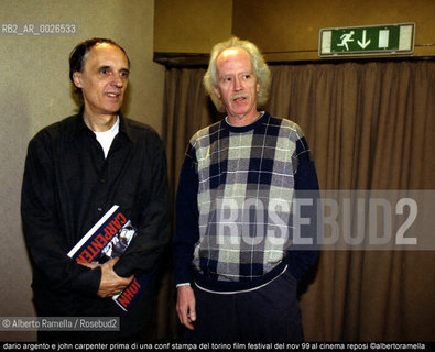 Dario, Argento, John, Carpenter, film directors, ©Alberto Ramella/Rosebud2