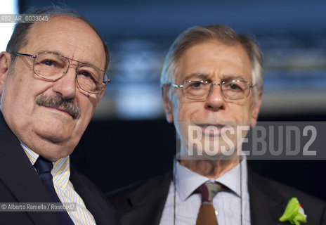 Salone del Libro 2011 - Venerdi 13 maggio - UMBERTO ECO e ERNESTO FERRERO ©Alberto Ramella/Rosebud2