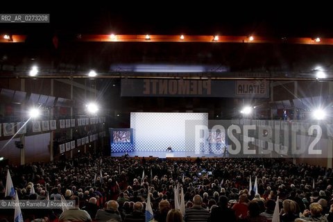 torino, 17-02-2012 campagna elettorale del popolo delle libertà. interviene silvio berlusconi ©Alberto Ramella/Rosebud2