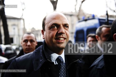 Torino, 04.02.13, Sede PDL Torino, conferenza stampa di Angelino Alfano - nella foto: Angelino Alfano ©Alberto Ramella/Rosebud2