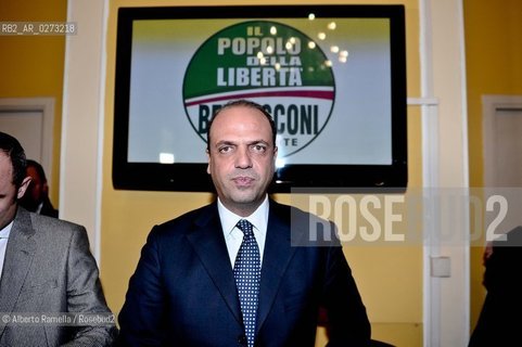 Torino, 04.02.13, Sede PDL Torino, conferenza stampa di Angelino Alfano - nella foto: Angelino Alfano ©Alberto Ramella/Rosebud2