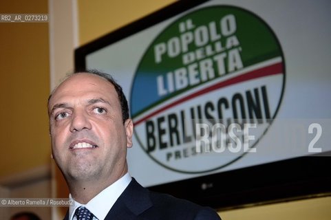 Torino, 04.02.13, Sede PDL Torino, conferenza stampa di Angelino Alfano - nella foto: Angelino Alfano ©Alberto Ramella/Rosebud2