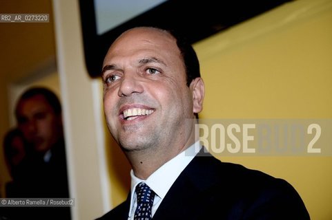 Torino, 04.02.13, Sede PDL Torino, conferenza stampa di Angelino Alfano - nella foto: Angelino Alfano ©Alberto Ramella/Rosebud2