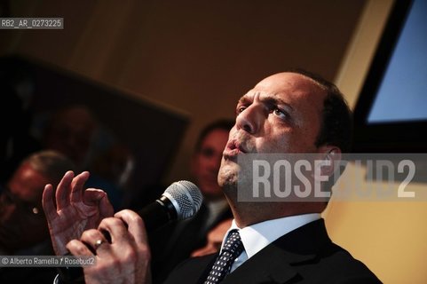 Torino, 04.02.13, Sede PDL Torino, conferenza stampa di Angelino Alfano - nella foto: Angelino Alfano ©Alberto Ramella/Rosebud2