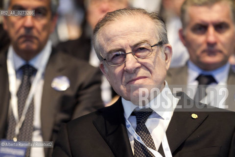 Torino Oval Lingotto, 13.04.13, convegno confindustria, Piccola Industria unitalia Industriale in unEuopa piu forte - nella foto Alberto Quadrio Curzio ©Alberto Ramella/Rosebud2