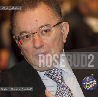 Torino Oval Lingotto, 13.04.13, convegno confindustria, Piccola Industria unitalia Industriale in unEuopa piu forte - nella foto Giorgio Squinzi Presidente Comfindustria ©Alberto Ramella/Rosebud2