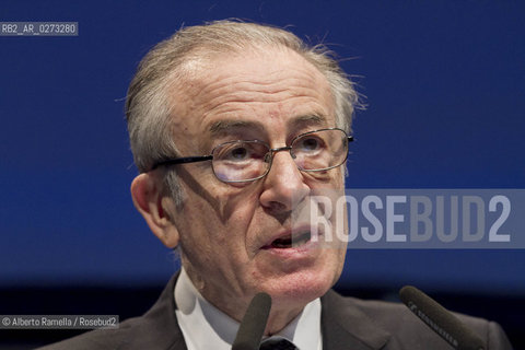 Torino Oval Lingotto, 13.04.13, convegno confindustria, Piccola Industria unitalia Industriale in unEuopa piu forte - nella foto Alberto Quadrio Curzio ©Alberto Ramella/Rosebud2