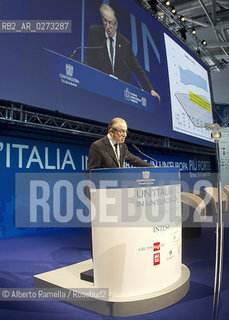 Torino Oval Lingotto, 13.04.13, convegno confindustria, Piccola Industria unitalia Industriale in unEuopa piu forte - nella foto Alberto Quadrio Curzio ©Alberto Ramella/Rosebud2
