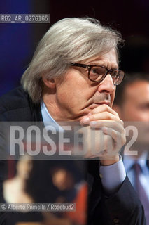 16/05/2013 Torino, Salone Internazionale del Libro 2013, nella foto Vittorio Sgarbi racconta Mattia Preti ©Alberto Ramella/Rosebud2