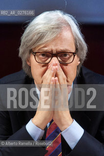 16/05/2013 Torino, Salone Internazionale del Libro 2013, nella foto Vittorio Sgarbi racconta Mattia Preti ©Alberto Ramella/Rosebud2