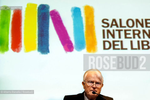 17/05/2013 Torino, Salone Internazionale del Libro 2013. Le mafie in Italia, un dizionario enciclopedico nella foto Giancarlo Caselli ©Alberto Ramella/Rosebud2