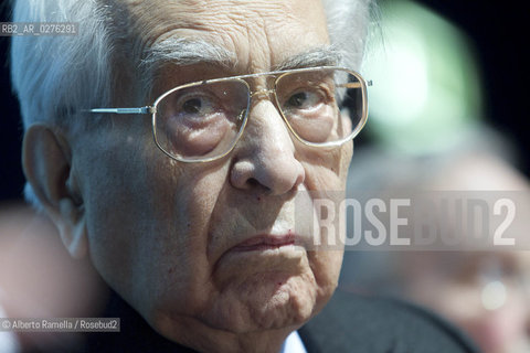 17.05.13 Torino, Salone Internazionale del Libro 2013, Nella foto: Incontro Emilio Colombo con Arrigo Levi e Rolando Picchioni ©Alberto Ramella/Rosebud2