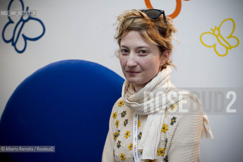 18/05/2013 Torino, Salone Internazionale del Libro. Nella foto Alba Rochwacher legge Ernest e Celestine ©Alberto Ramella/Rosebud2