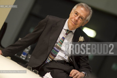 18.05.13 Torino, Salone Internazionale del Libro 2013, Nella foto: CAFFE LETTERARIO, Incontro con Sahar Delijani con Paola Mastracola nella foto Ernesto Ferrero ©Alberto Ramella/Rosebud2