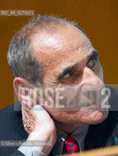 18.05.13 Torino, Salone Internazionale del Libro 2013, Nella foto: evento per una rinascita italiana, Mario Squinzi, Vincenzo Cerami, nella foto Vincenzo Cerami ©Alberto Ramella/Rosebud2